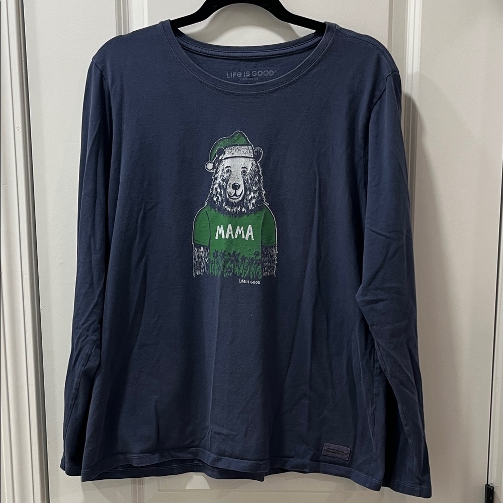 Life Is Good Mama Bear Crusher Tee